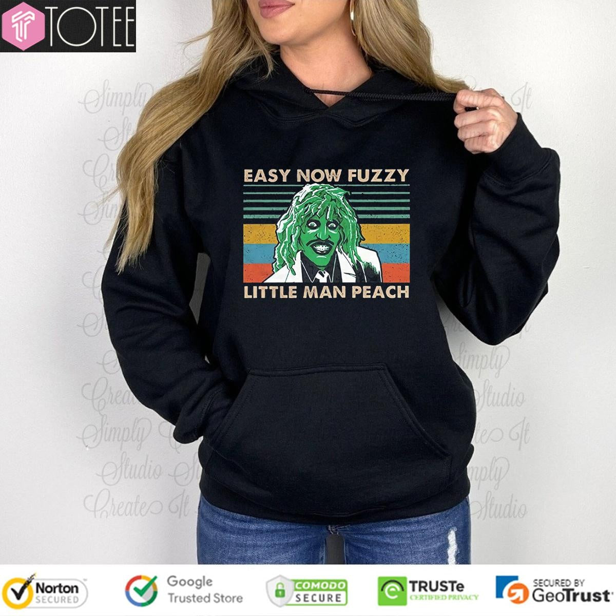 Old Gregg The Mighty Boosh Easy Now Fuzzy Little Man Peach Vintage T-shirt