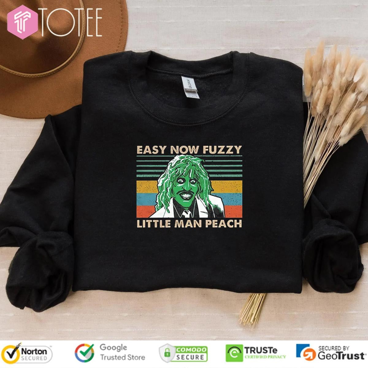 Old Gregg The Mighty Boosh Easy Now Fuzzy Little Man Peach Vintage T-shirt