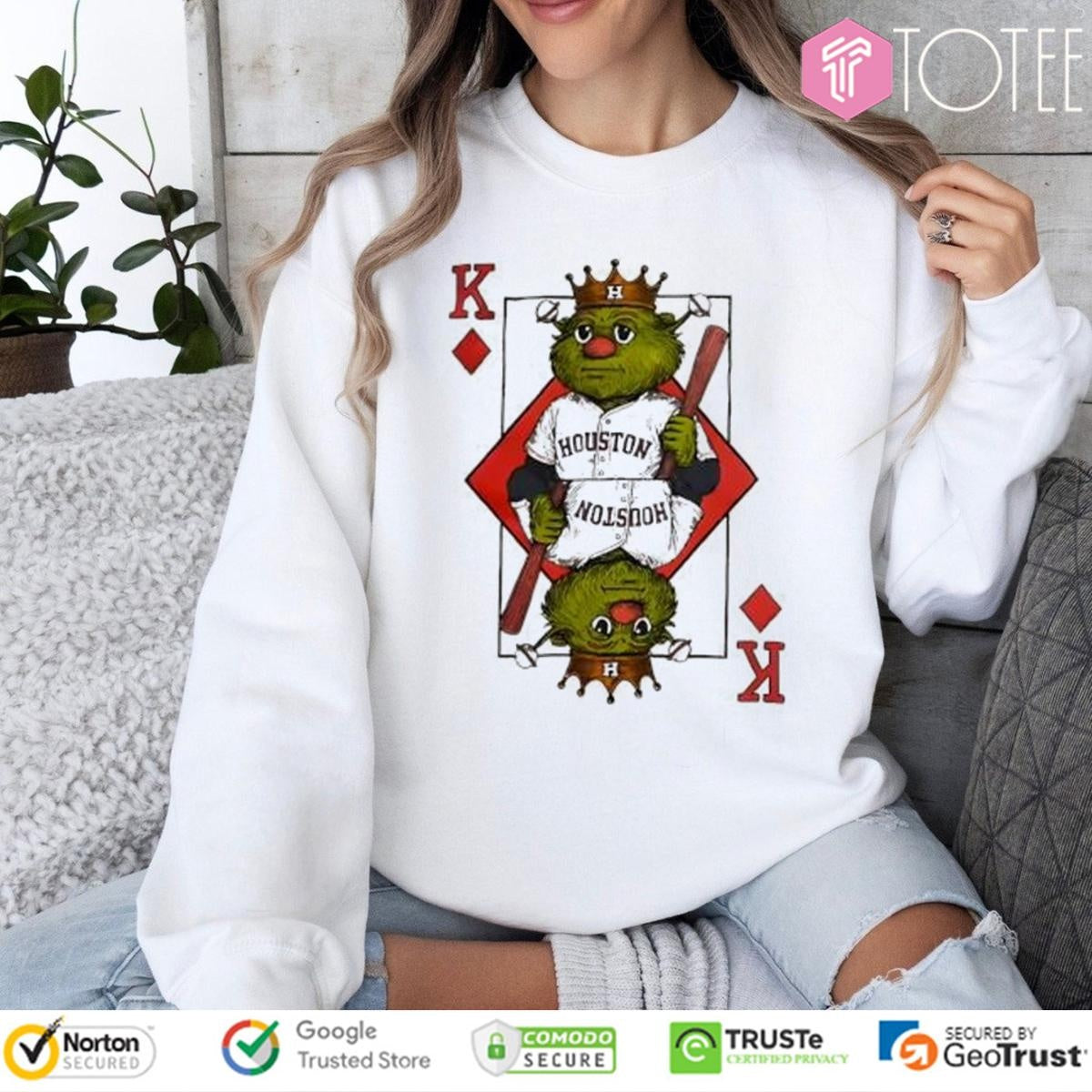 Orbit Baseball Houston Astros Mascot King Card T-shirt