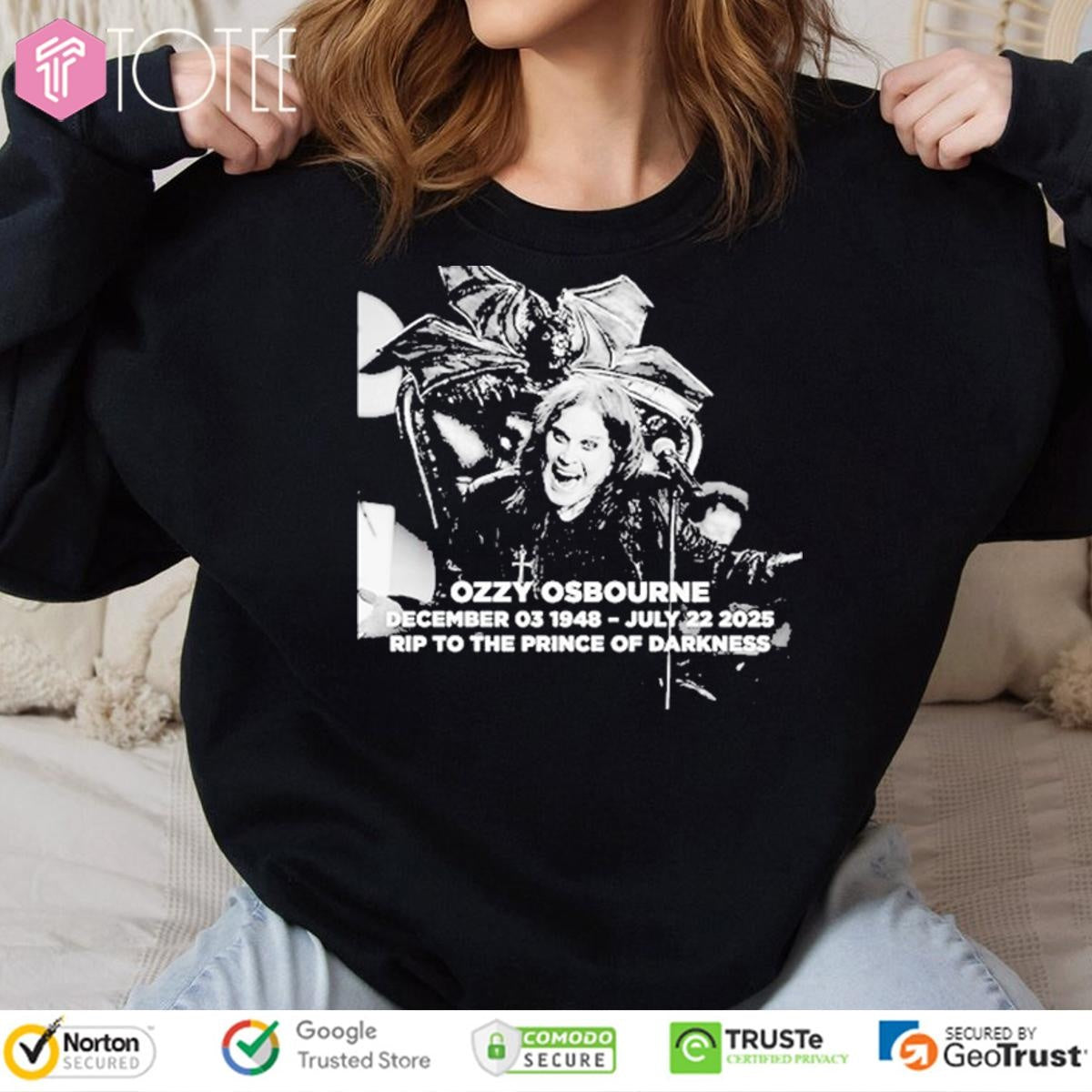 Ozzy Osbourne 1948-2025 Rip To The Prince Of Darkness T-shirt