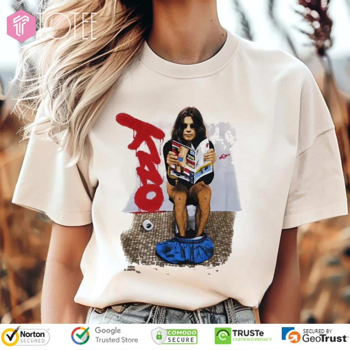 Ozzy Osbourne Black Sabbath No More Tours 1992 Tour Rip Ozzy T-shirt