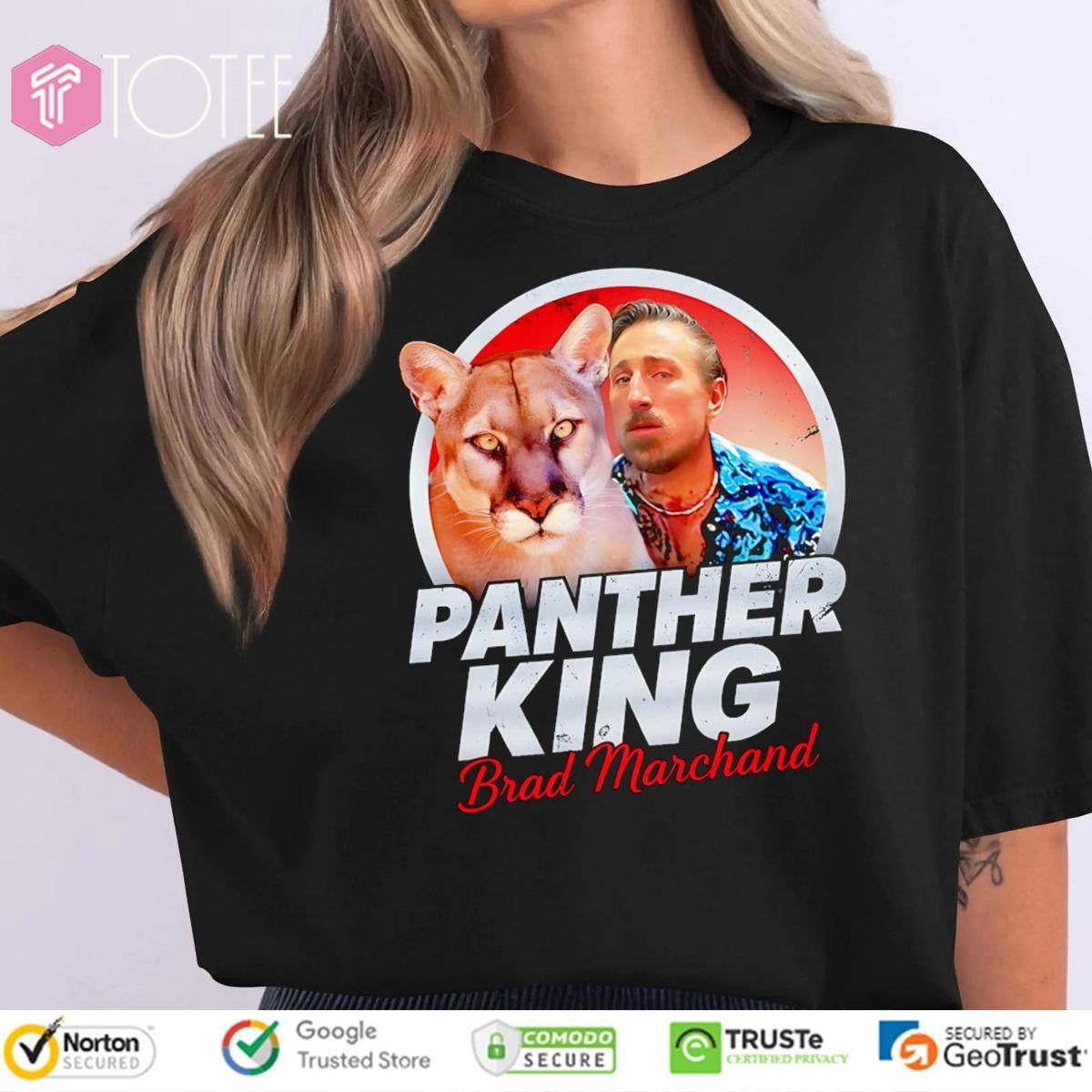 Panther King Parody Tiger King Joe Exotic Brad Marchand Florida Panthers T-shirt