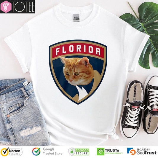 Paul Maurice His Cats Parody Florida Panthers Logo T-shirt