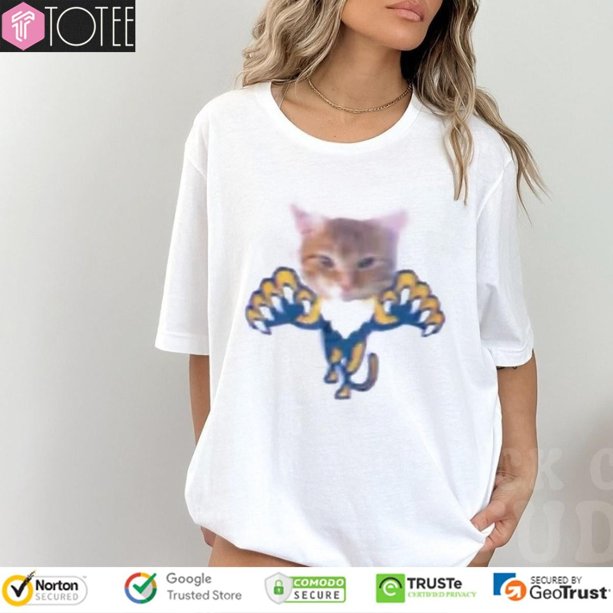 Paul Maurice Wearing His Cats Poppy And Penny Florida Panthers Logos T-shirt