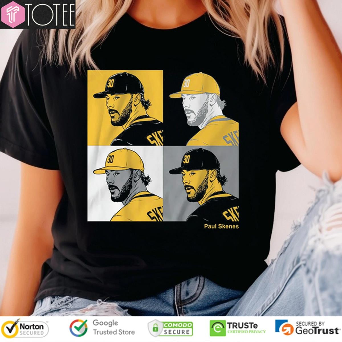 Paul Skenes Collage Panels Pittsburgh Pirates Rising Ace 2025 T-shirt