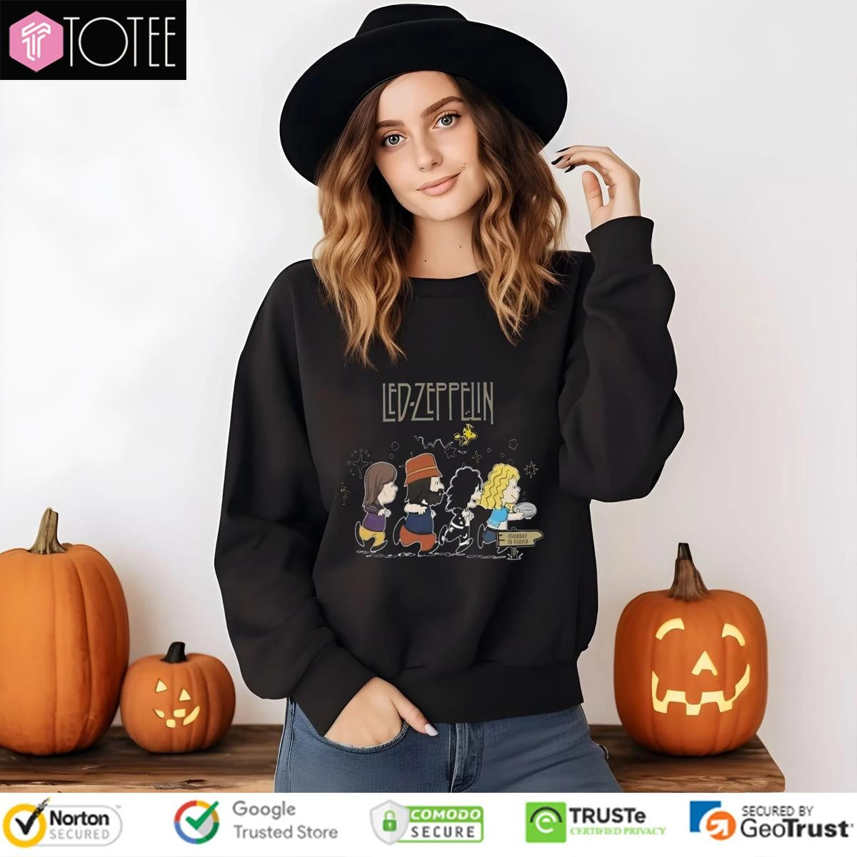 Peanuts Parody Led Zeppelin Stairway To Heaven sweatshirt