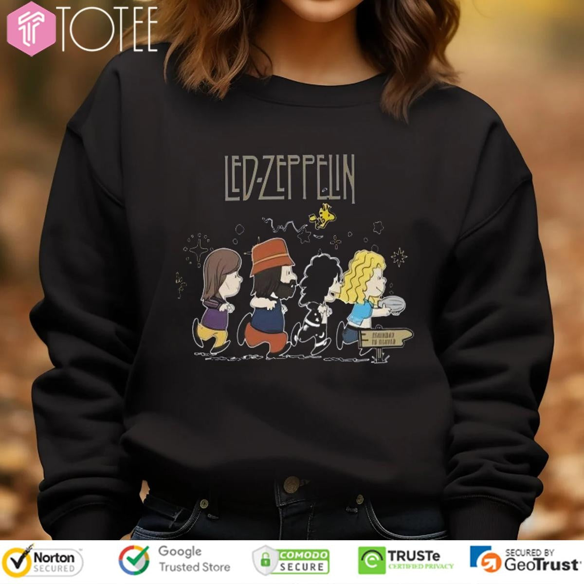 Peanuts Parody Led Zeppelin Stairway To Heaven sweatshirt
