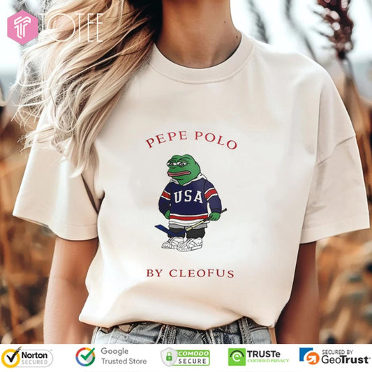 Pepe Polo By Cleofus Funny Frog T-shirt