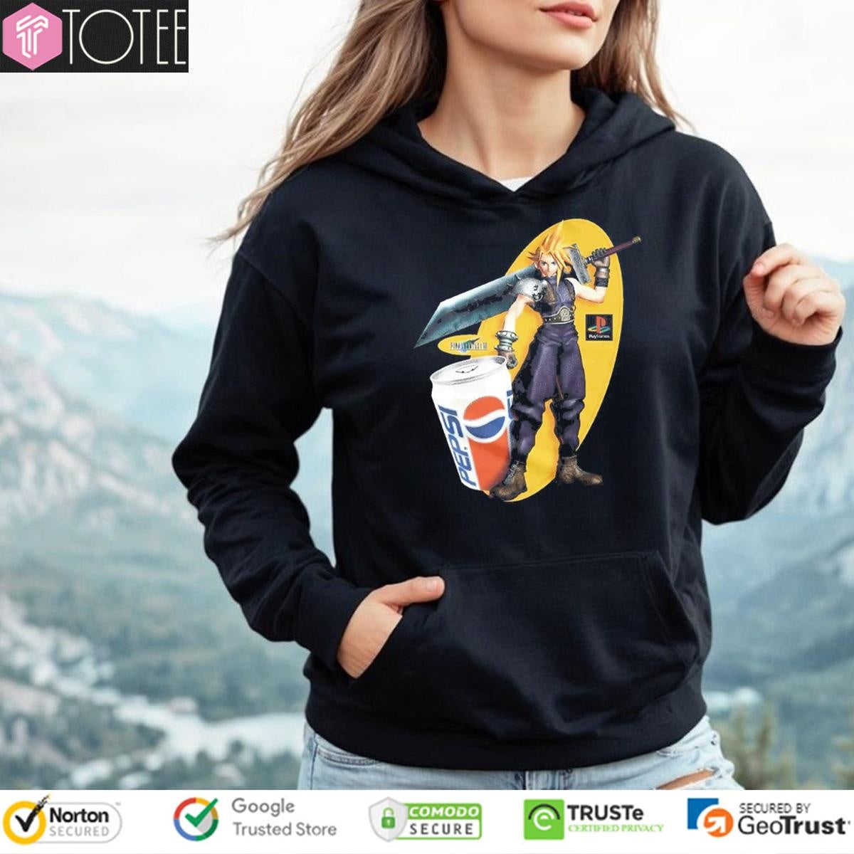 Pepsi X Cloud Strife Final Fantasy T-shirt