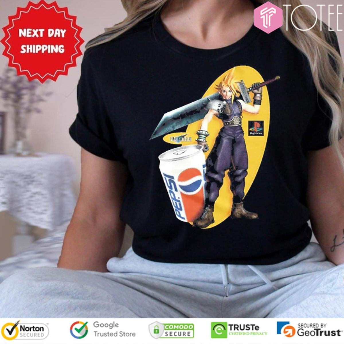 Pepsi X Cloud Strife Final Fantasy T-shirt