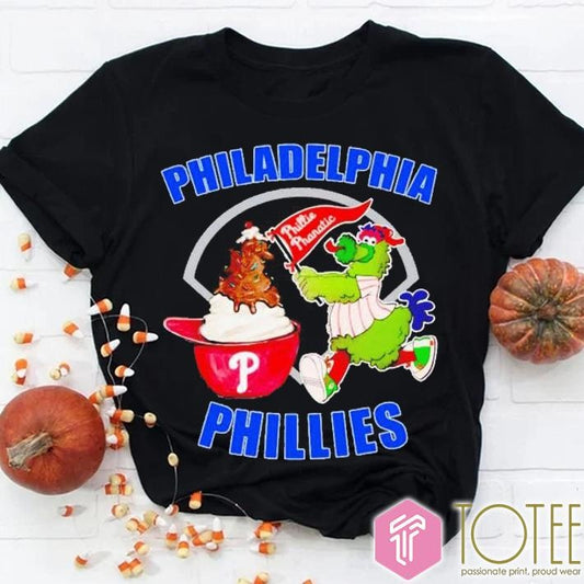 Phanatic Mascot Ice Cream Hat Philadelphia Phillies T-shirt