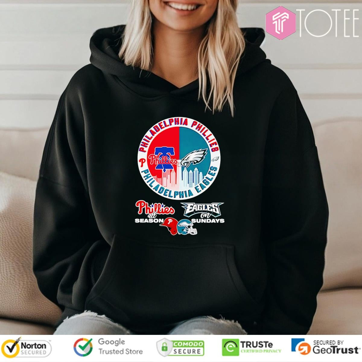 Philadelphia Sports Teams Phillies All Season Eagles On Sundays T-shirt