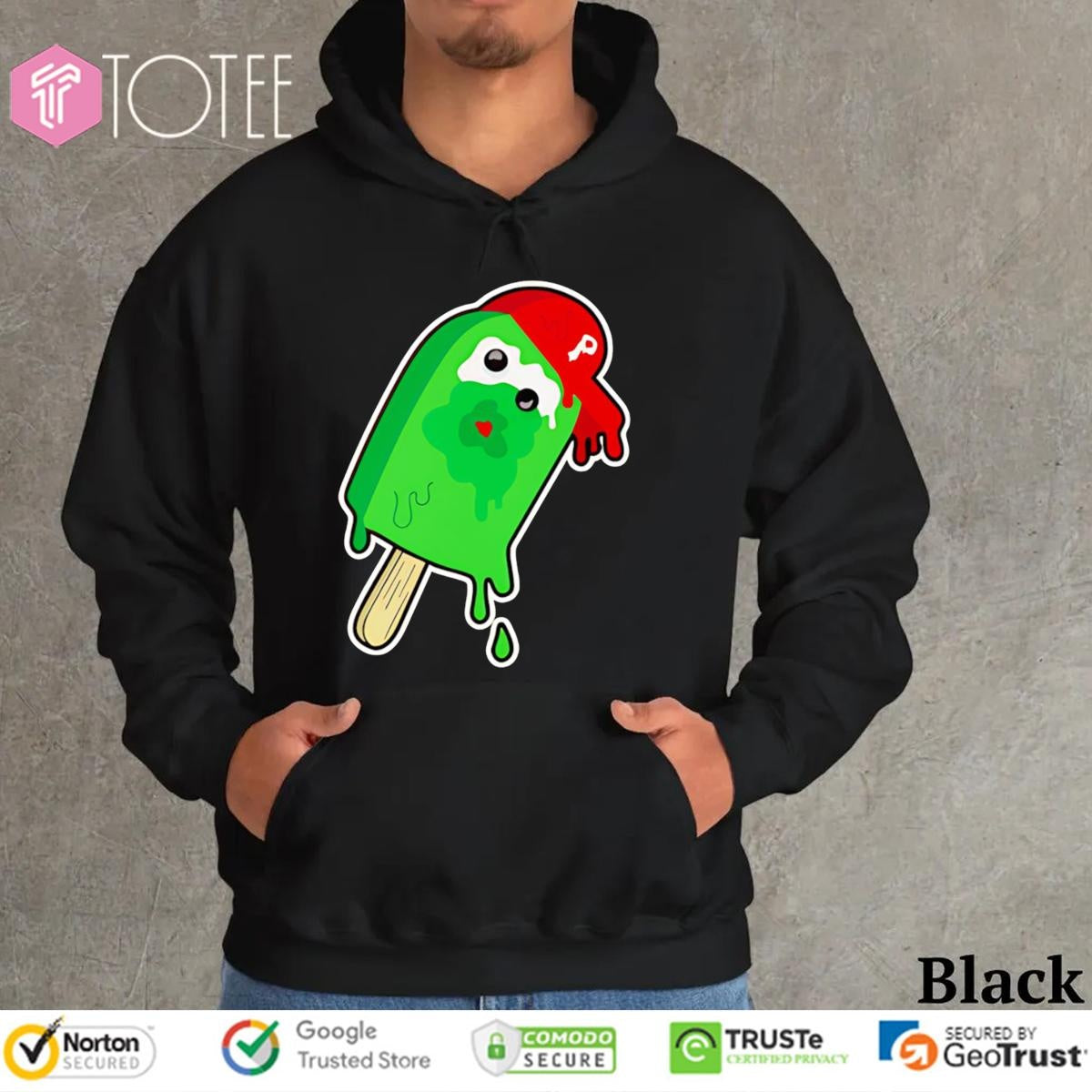 Phillie Phanatic Ice Cream Baseball Philadelphia Phillies Mascot T-shirt