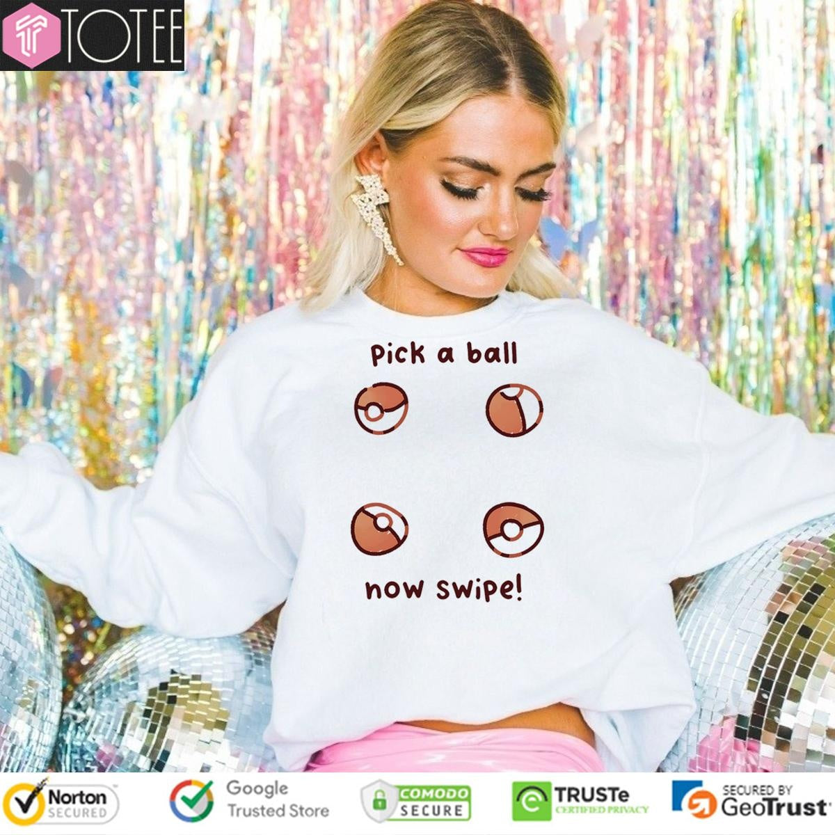 Pick A Ball Now Swipe Pokemon T-shirt
