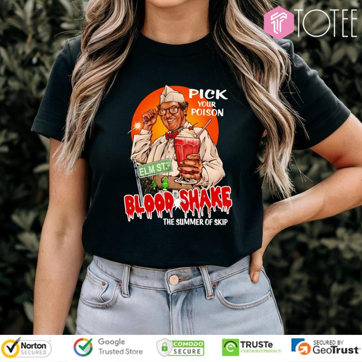 Pick Your Poison Blood Shake The Summer Of Skip T-shirt
