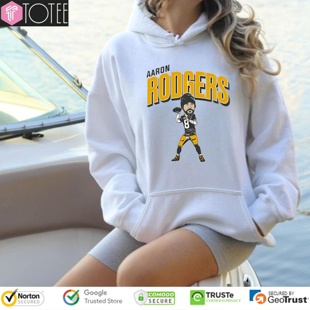 Pittsburgh Steelers Aaron Rodgers Caricature Cartoon T-shirt