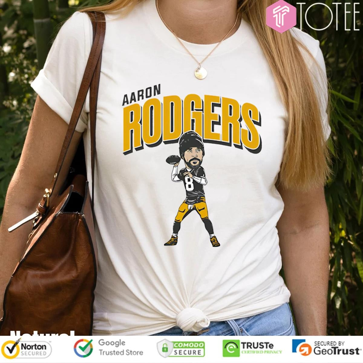 Pittsburgh Steelers Aaron Rodgers Caricature Cartoon T-shirt