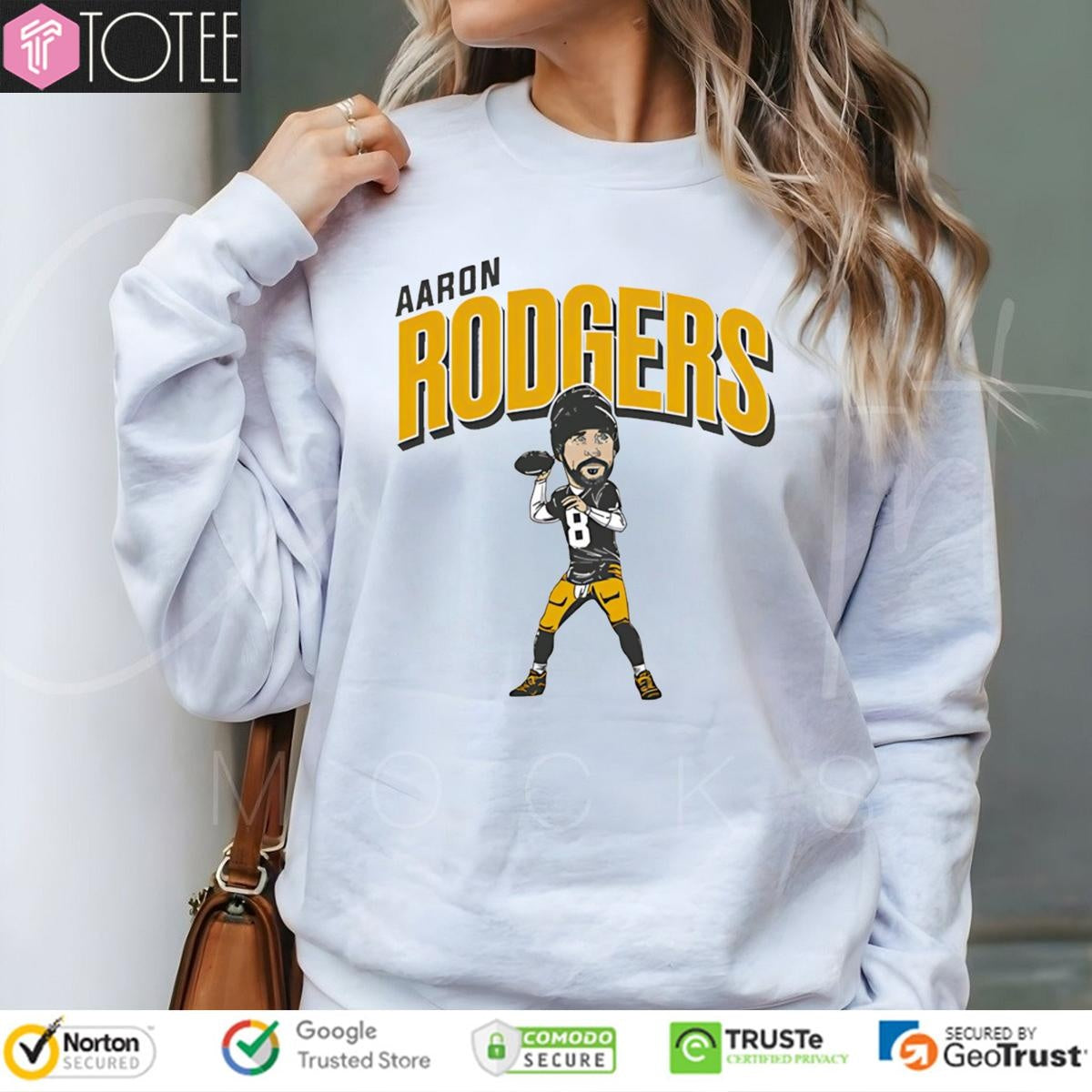 Pittsburgh Steelers Aaron Rodgers Caricature Cartoon T-shirt