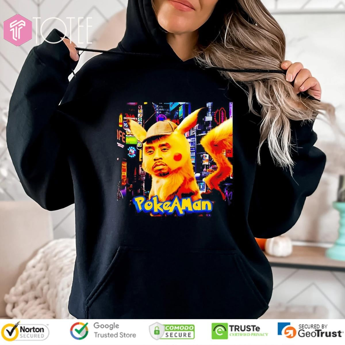 Pokeaman Parody Sean Combs Pikachu Pokemon Hoodie