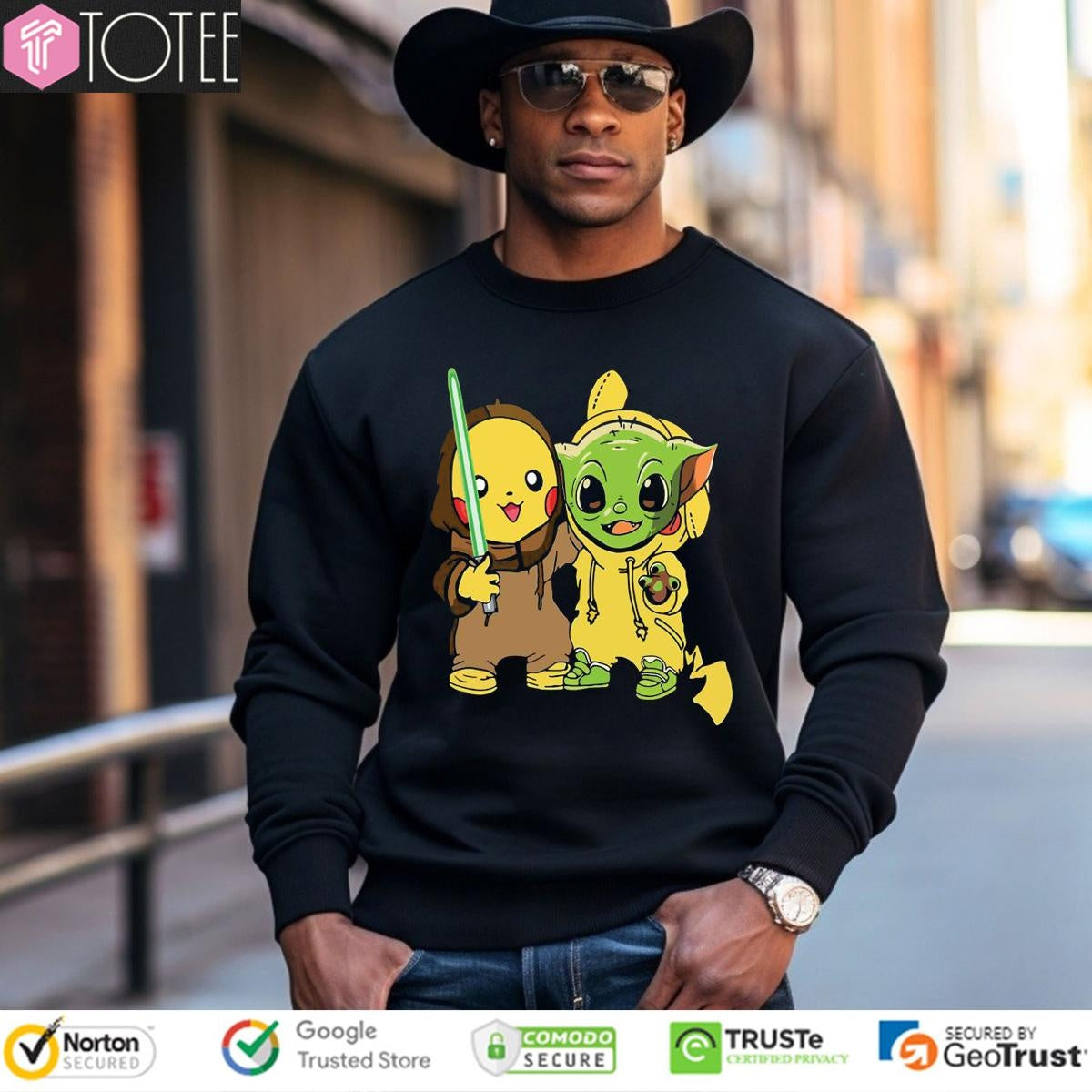 Pokemon Star Wars Disney Pikachu Baby Yoda T-shirt