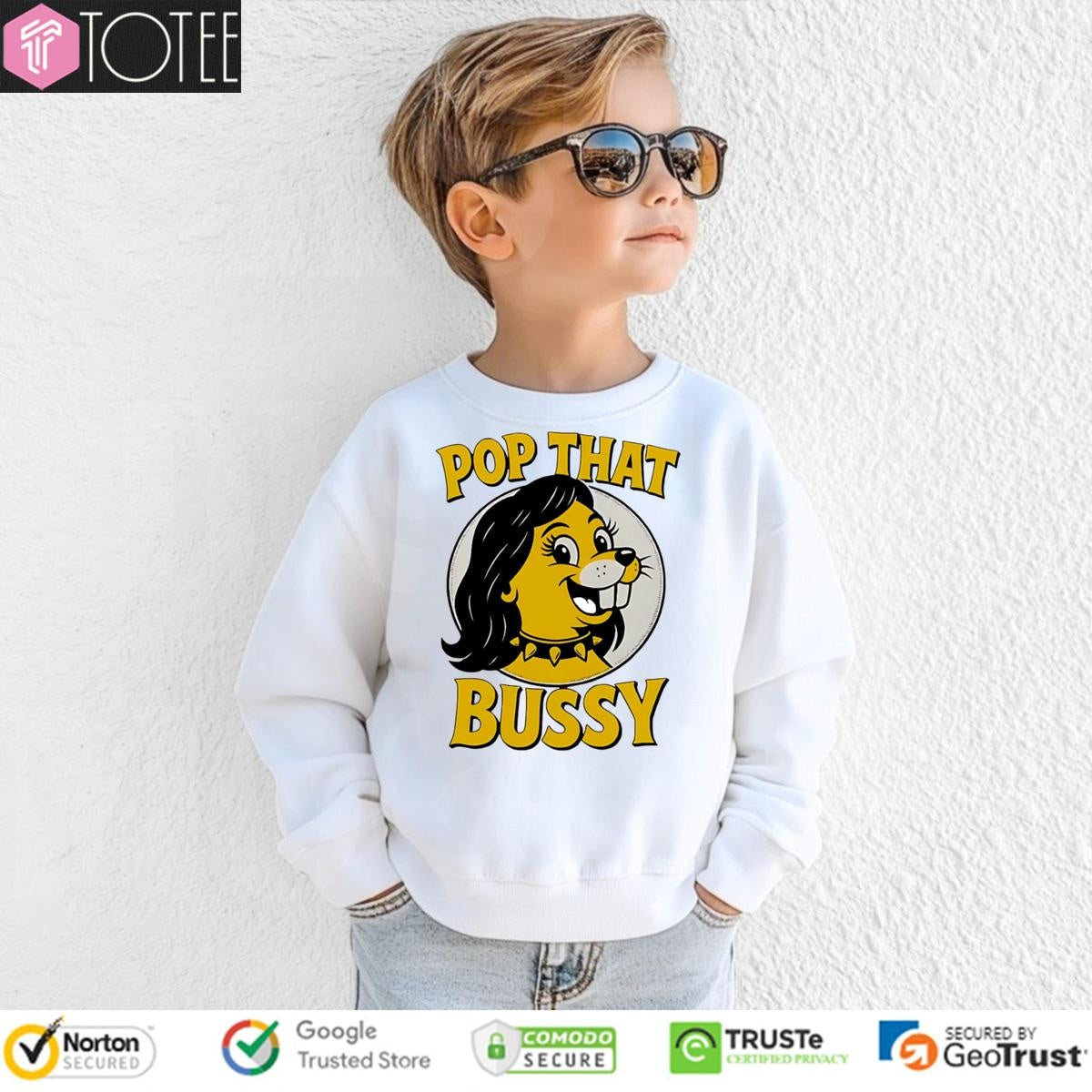 Pop That Bussy Buc-Ees Parody Lady Pop Music sweatshirt