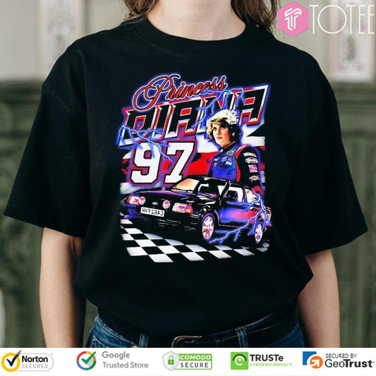 Princess Diana Parody #97 Nascar Racing T-shirt
