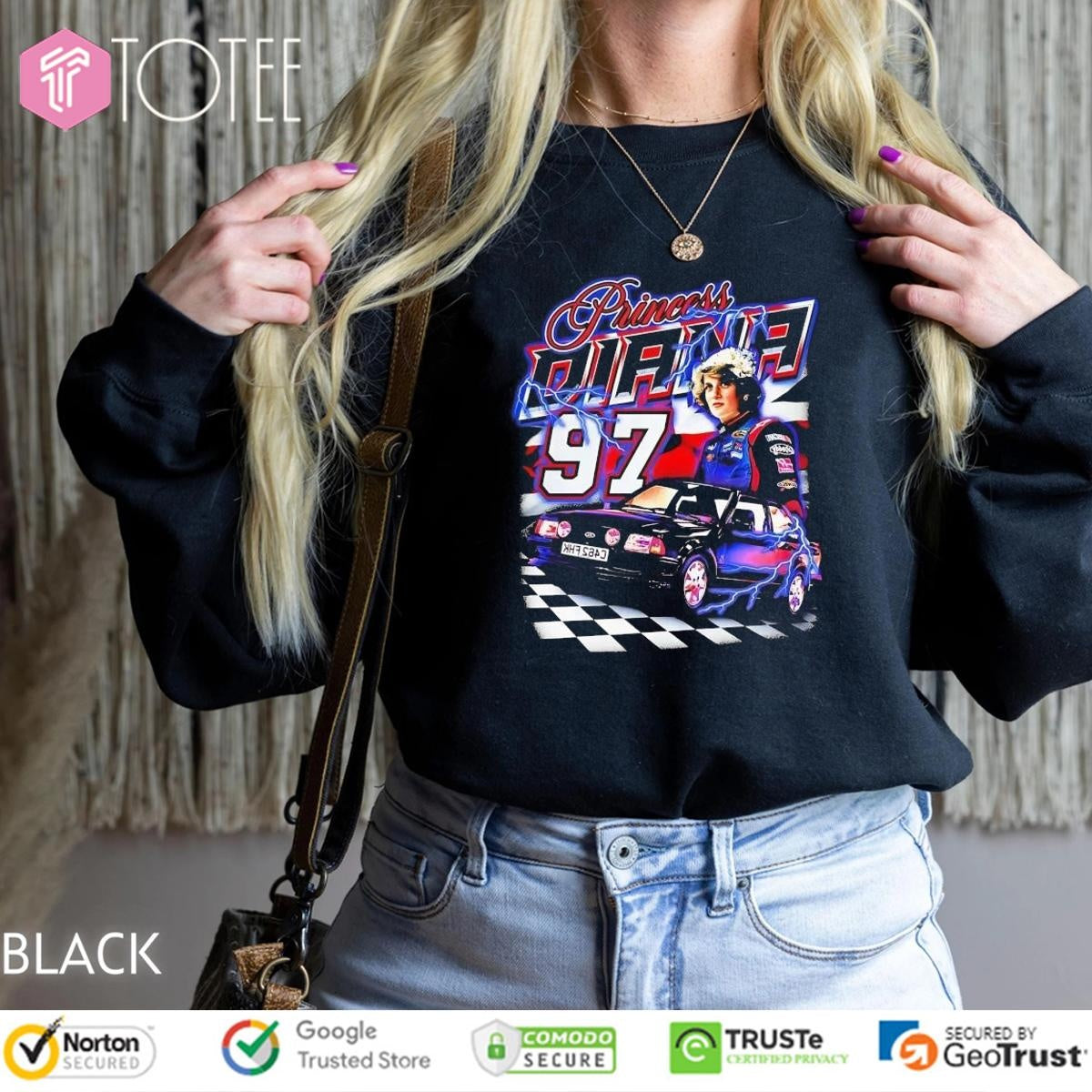 Princess Diana Parody #97 Nascar Racing T-shirt