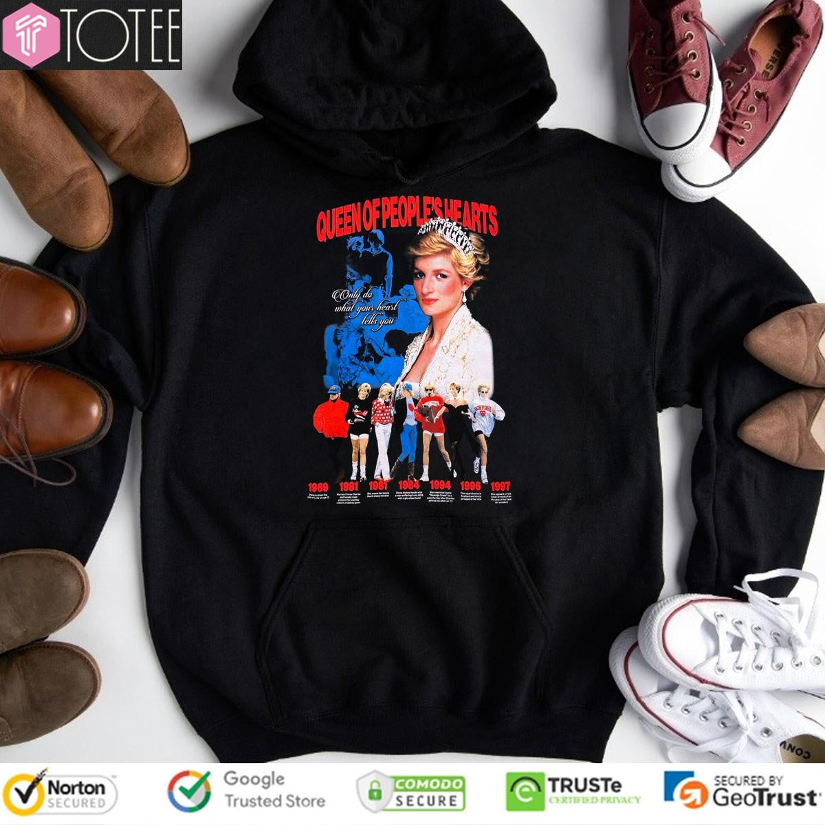 Princess Diana Queen Of Peoples Hearts T-shirt