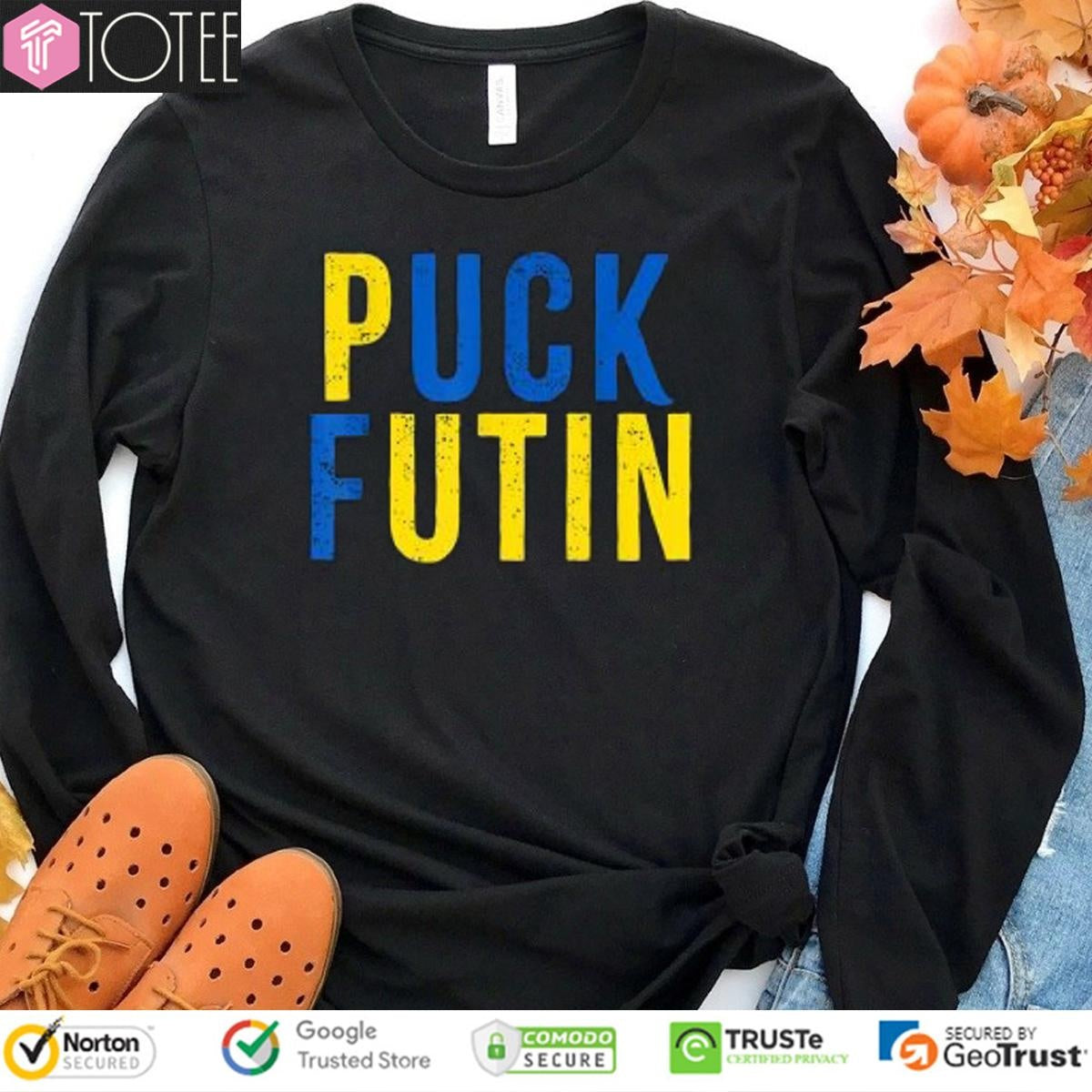 Puck Futin Ukraine Flag Support Ukraine Fuck Putin T-shirt