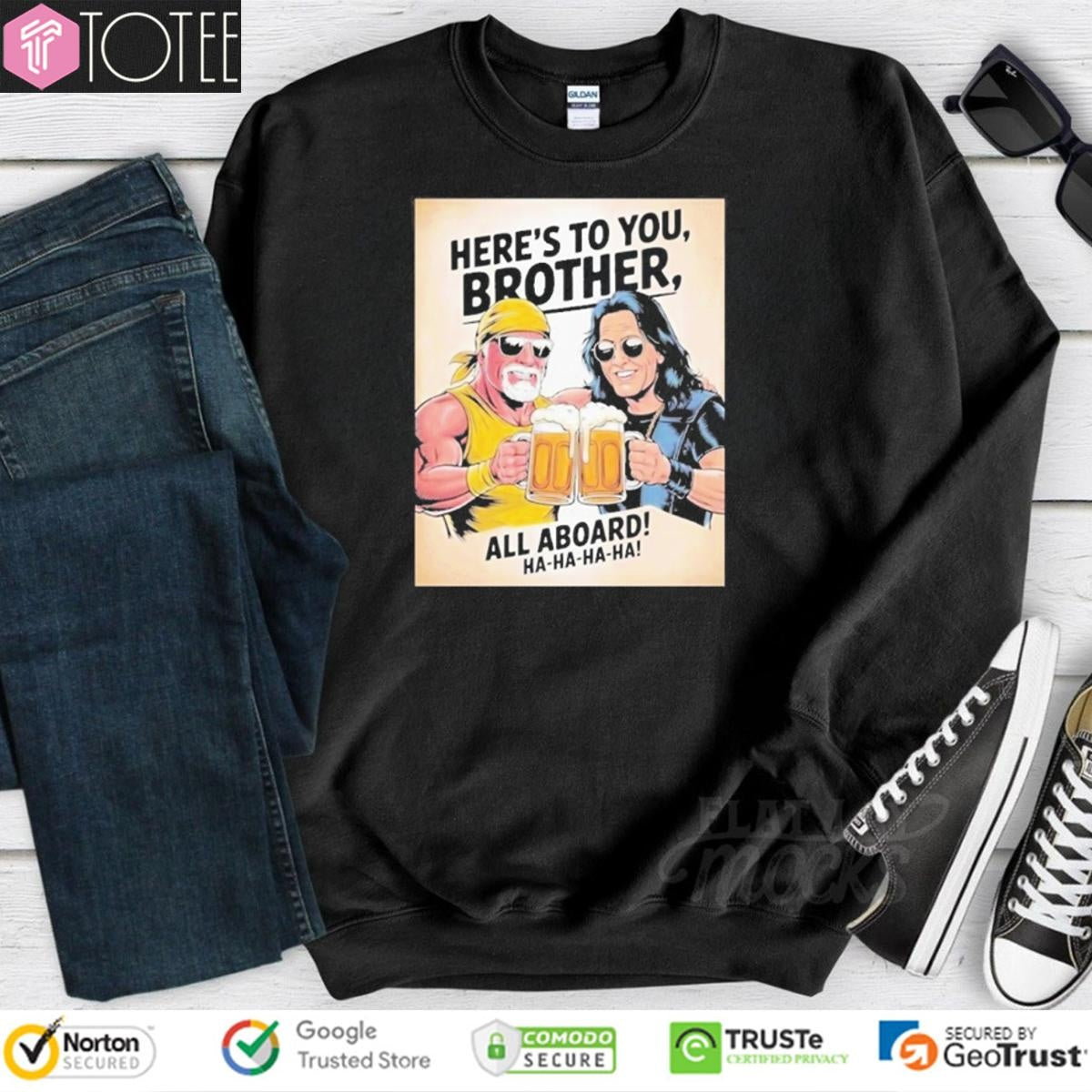 R.I.P Ozzy Osbourne And Hulk Logan Heres To You Brother All Aboard Hahaha T-shirt