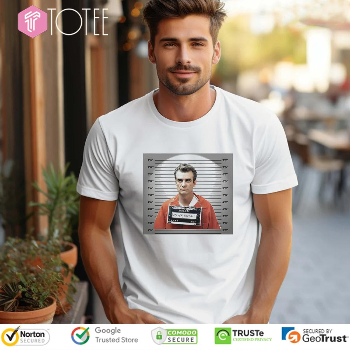 Randy Weaver Randall Mugshot T-shirt