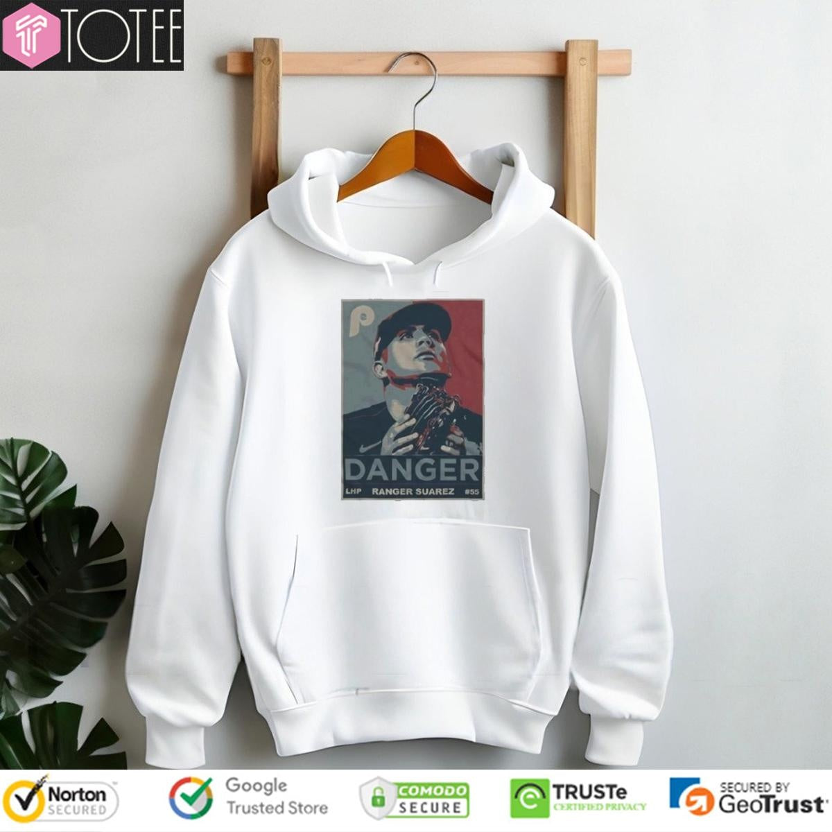 Ranger Suarez Danger Philadelphia Phillies Baseball T-shirt