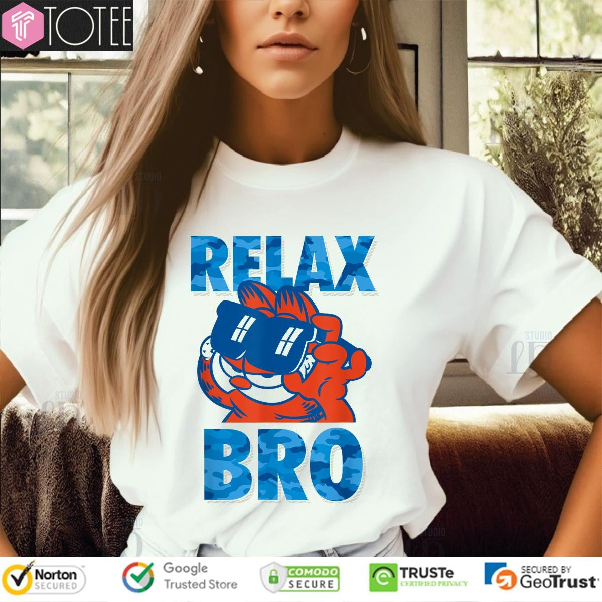 Relax Bro Garfield X Detroit Tigers T-shirt