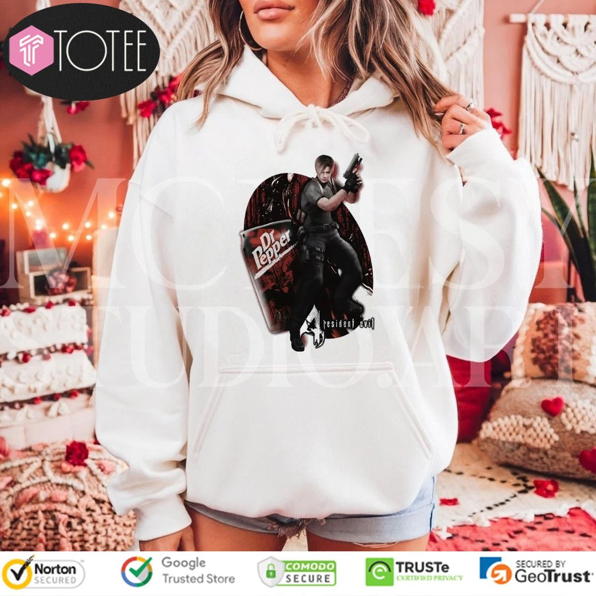 Resident Evil 4 Dr Pepper Drink Video Game T-shirt