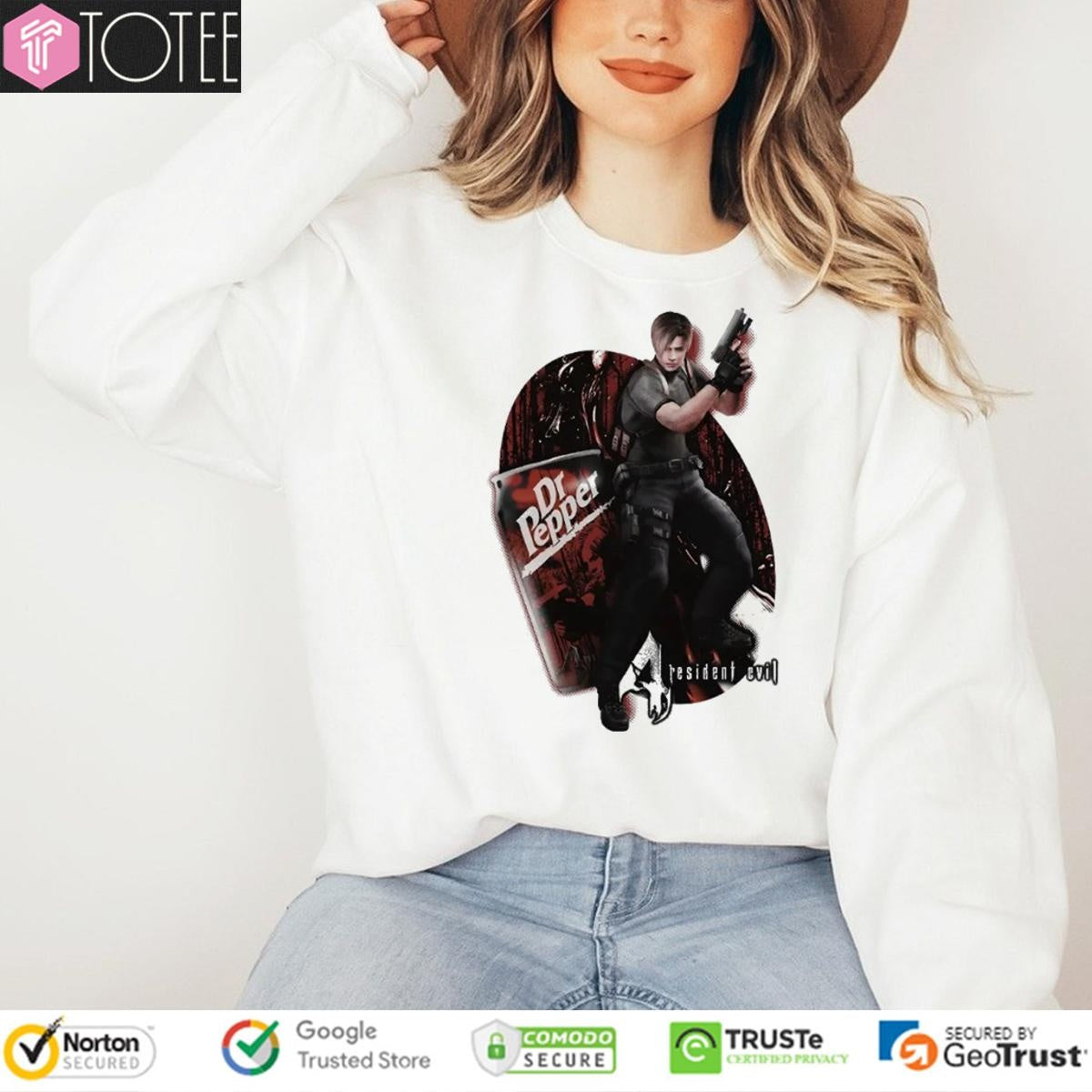 Resident Evil 4 Dr Pepper Drink Video Game T-shirt