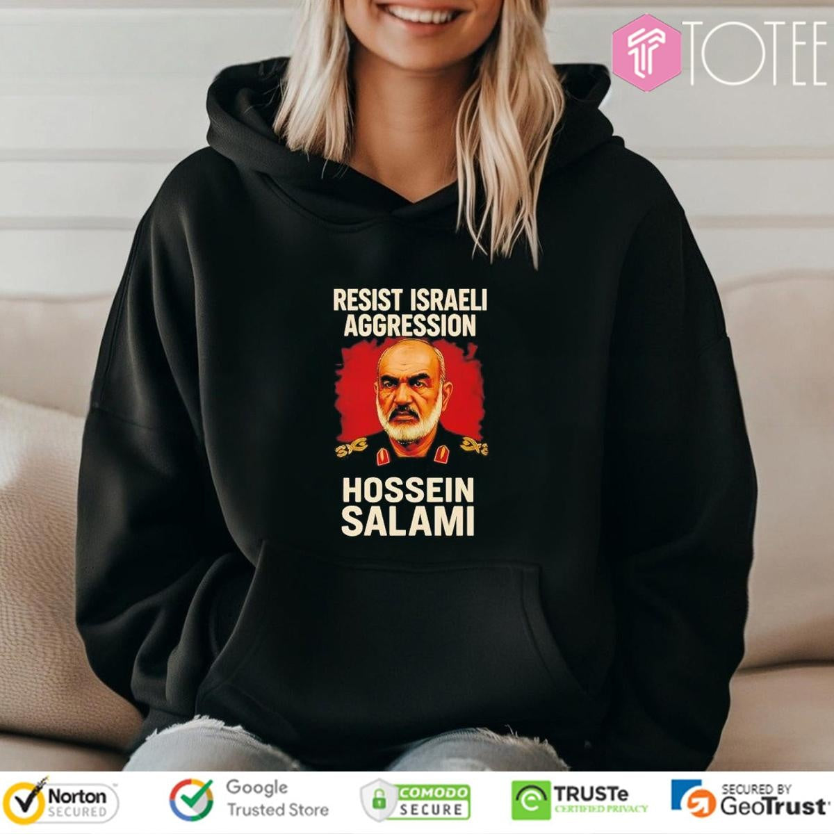 Resist Israeli Aggression Hossein Salami Tribute Shirt Iran Patriotic Memorial