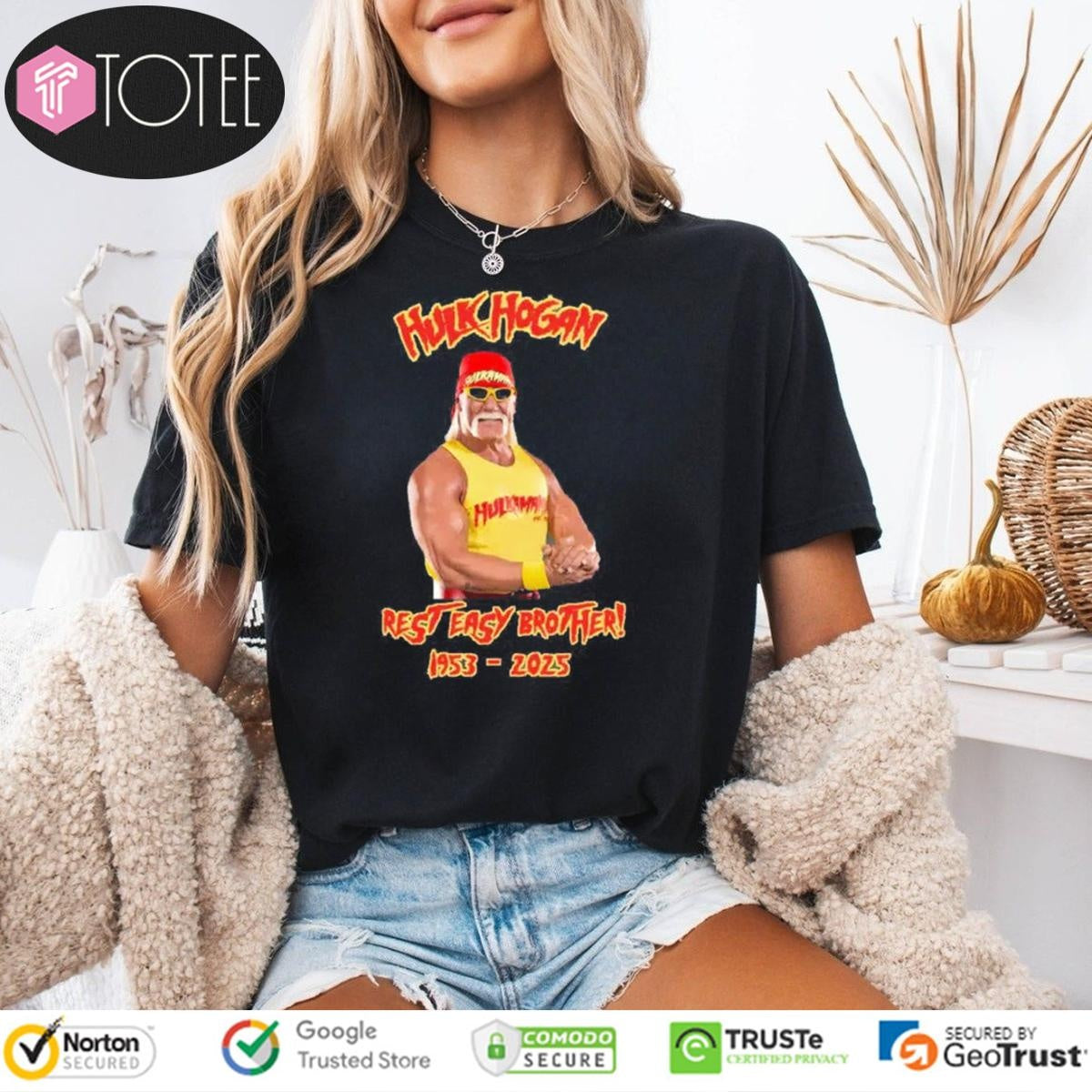 Rest Easy Brother Hulk Hogan 1953-2025 Hulkamania T-shirt