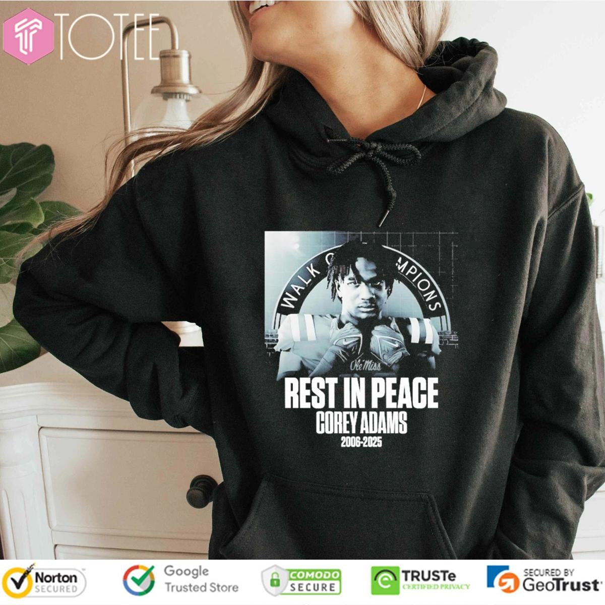 Rest In Peace Corey Adams 2006-2025 T-shirt