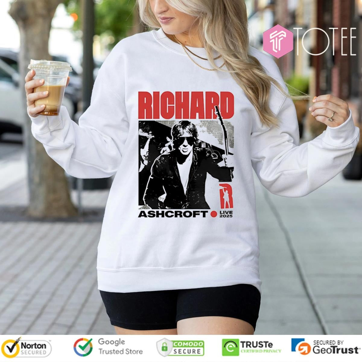 Richard Ashcroft Live 2025 Beige Tour T-shirt