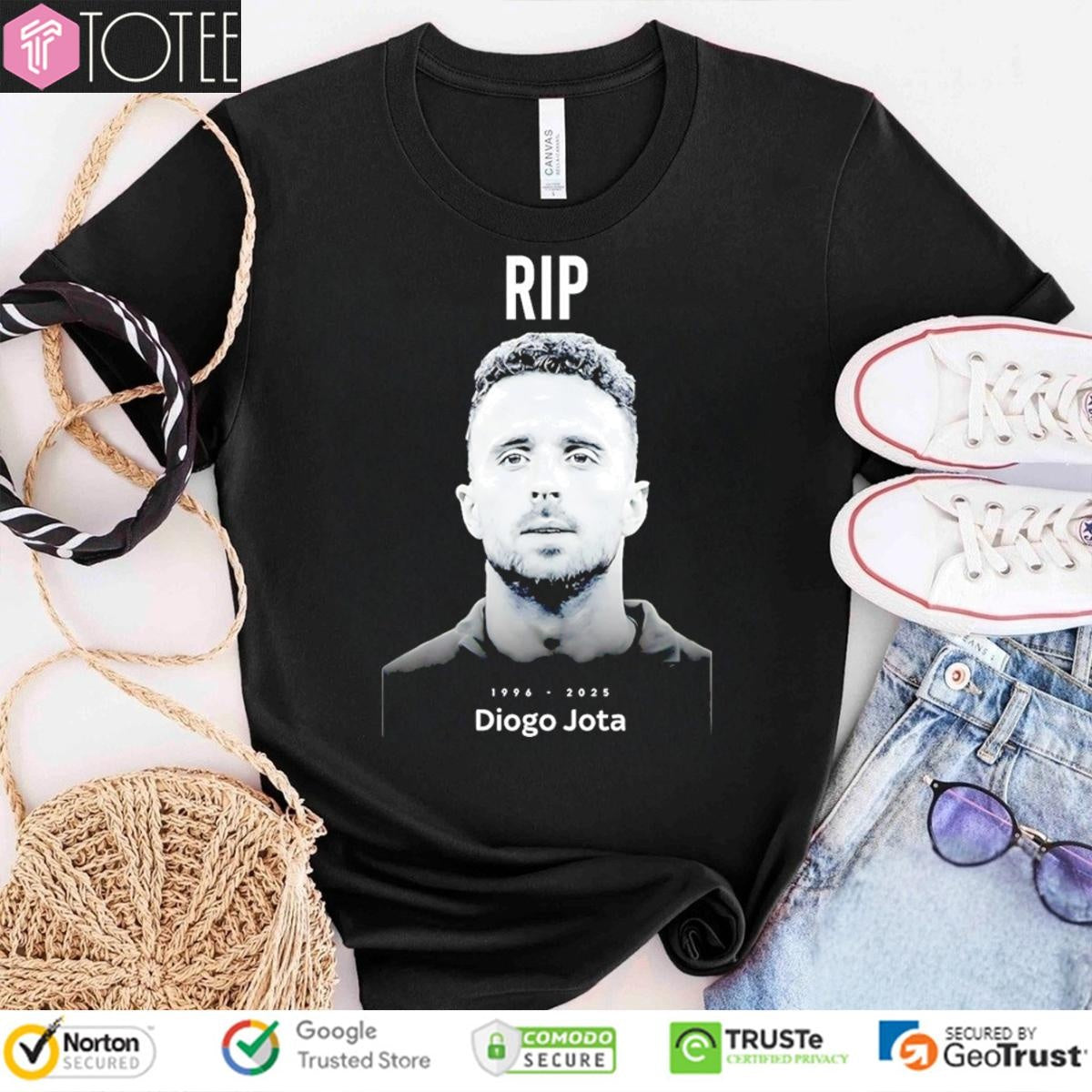 Rip Diogo Jota 1996-2025 Liverpool Fc T-shirt