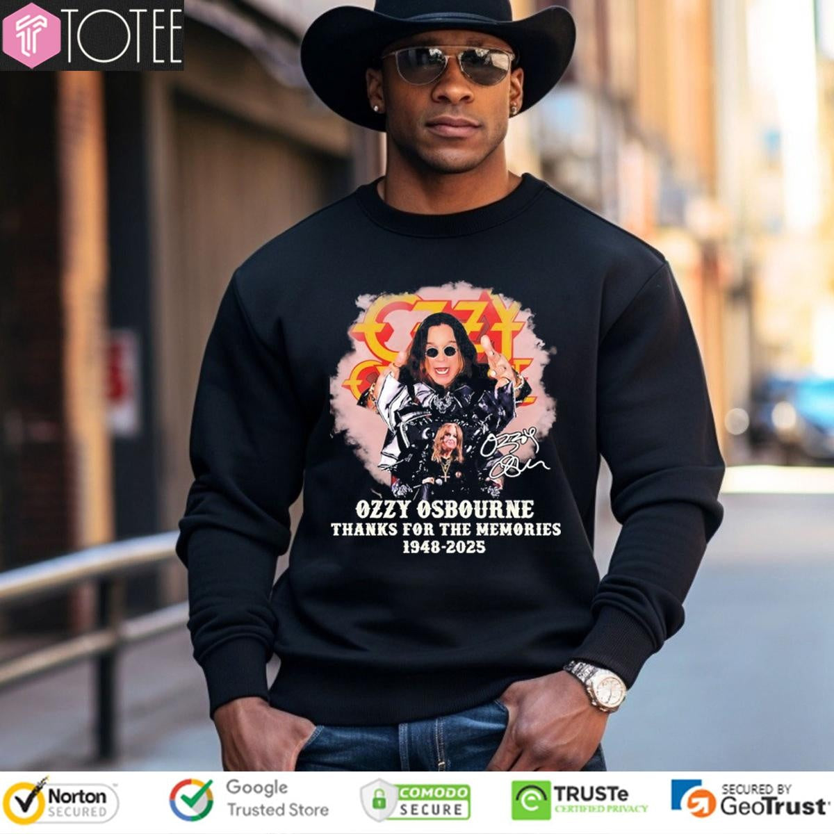 Rip Ozzy Osbourne 1948-2025 Thank You For The Memories T-shirt