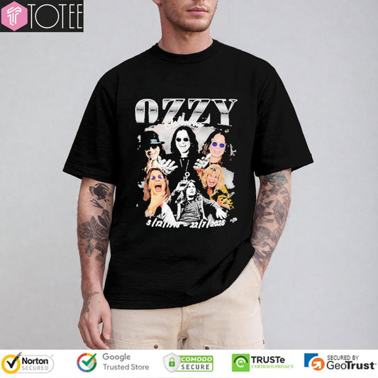 Rip Ozzy Osbourne 1948-2025 Vintage Bootleg T-shirt