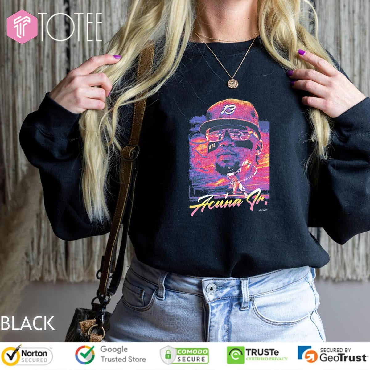 Ronald Acuna Jr. Summer Blockbuster Atlanta Braves Baseball Retro T-shirt