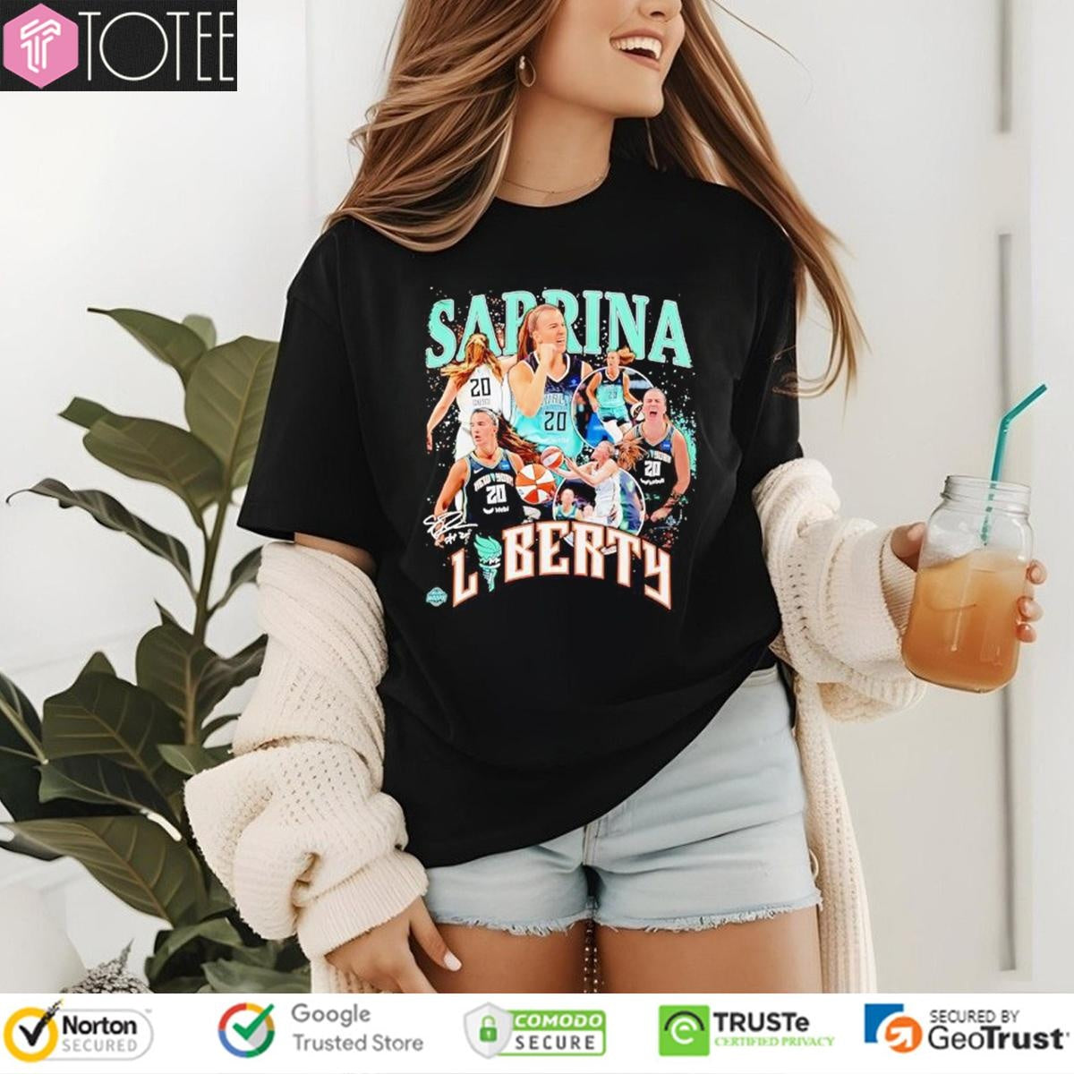 Sabrina Ionescu New York Liberty Wnba All-Star Signature Bootleg T-shirt