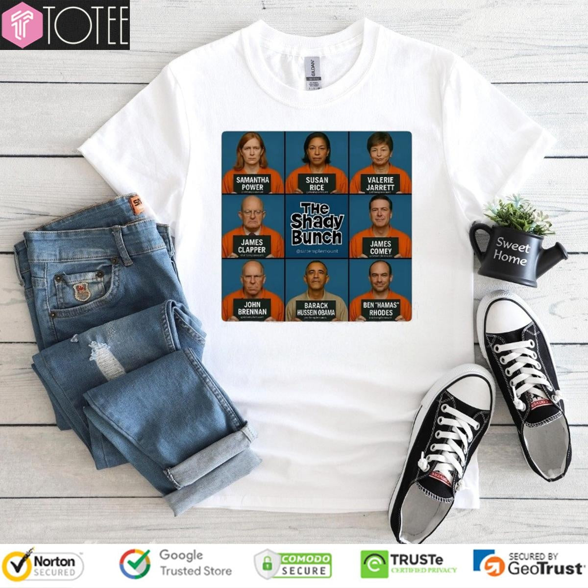 Samantha Power Susan Rice Barack Obama The Shady Bunch Trump Post T-shirt