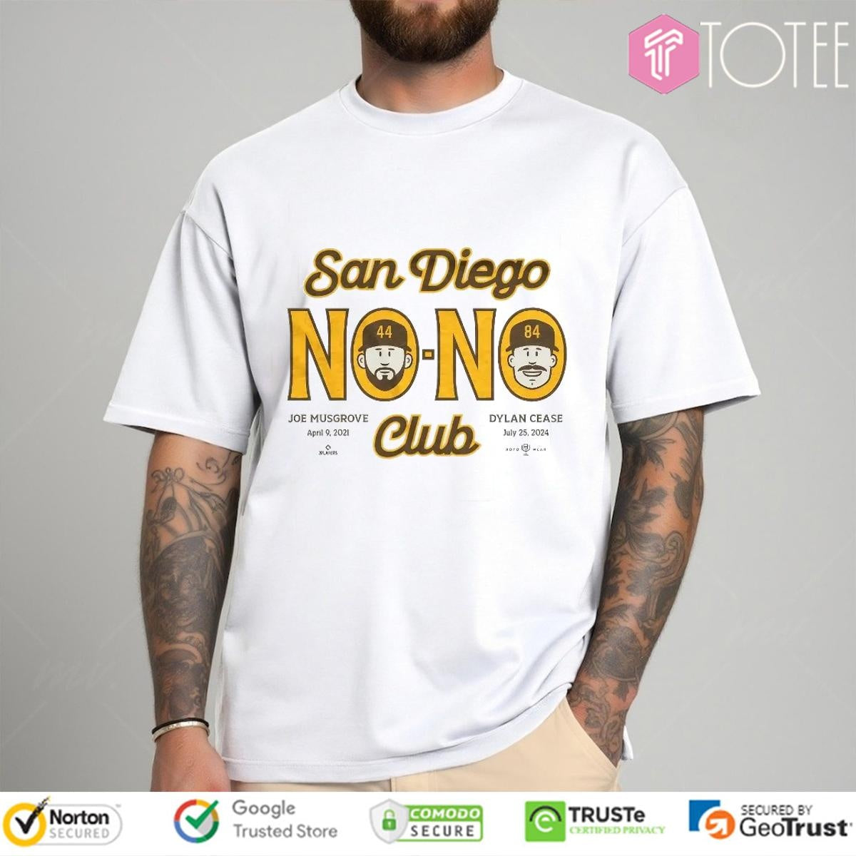San Diego Padres Joe Musgrove And Dylan Cease No No Club T-shirt
