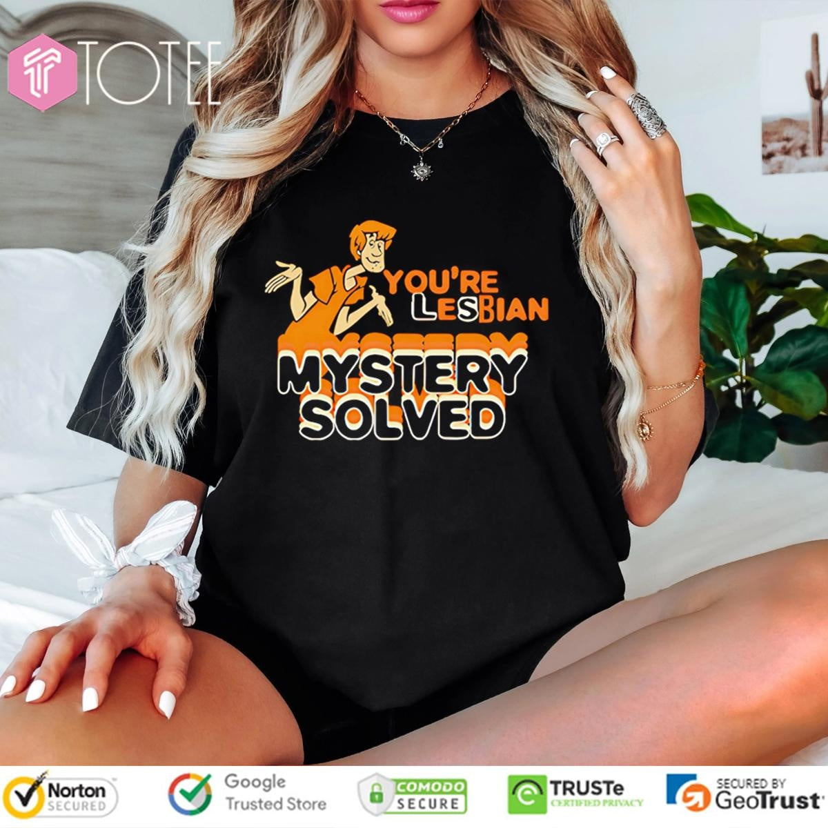 Scooby Doo Shaggy Youre Lesbian Mystery Solved T-shirt