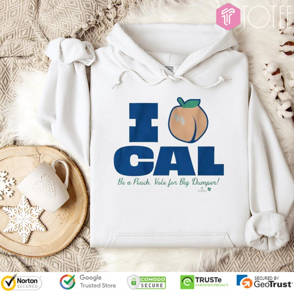 Seattle Mariners Cal Raleigh I Love Cal Be A Peach Vote For Big Dumper T-shirt