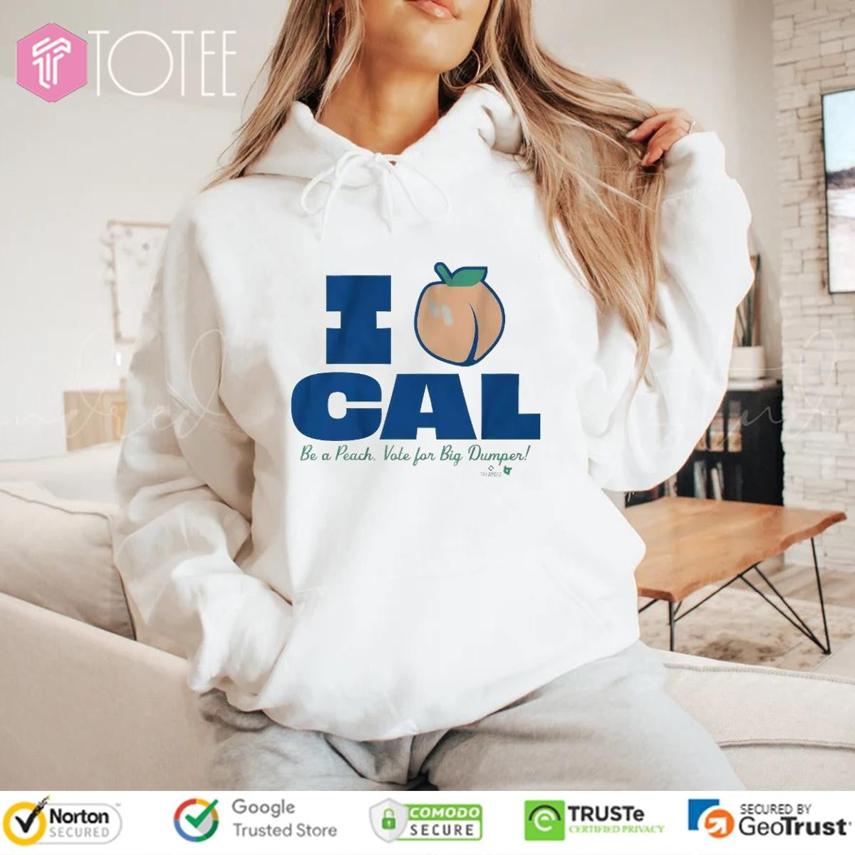 Seattle Mariners Cal Raleigh I Love Cal Be A Peach Vote For Big Dumper T-shirt
