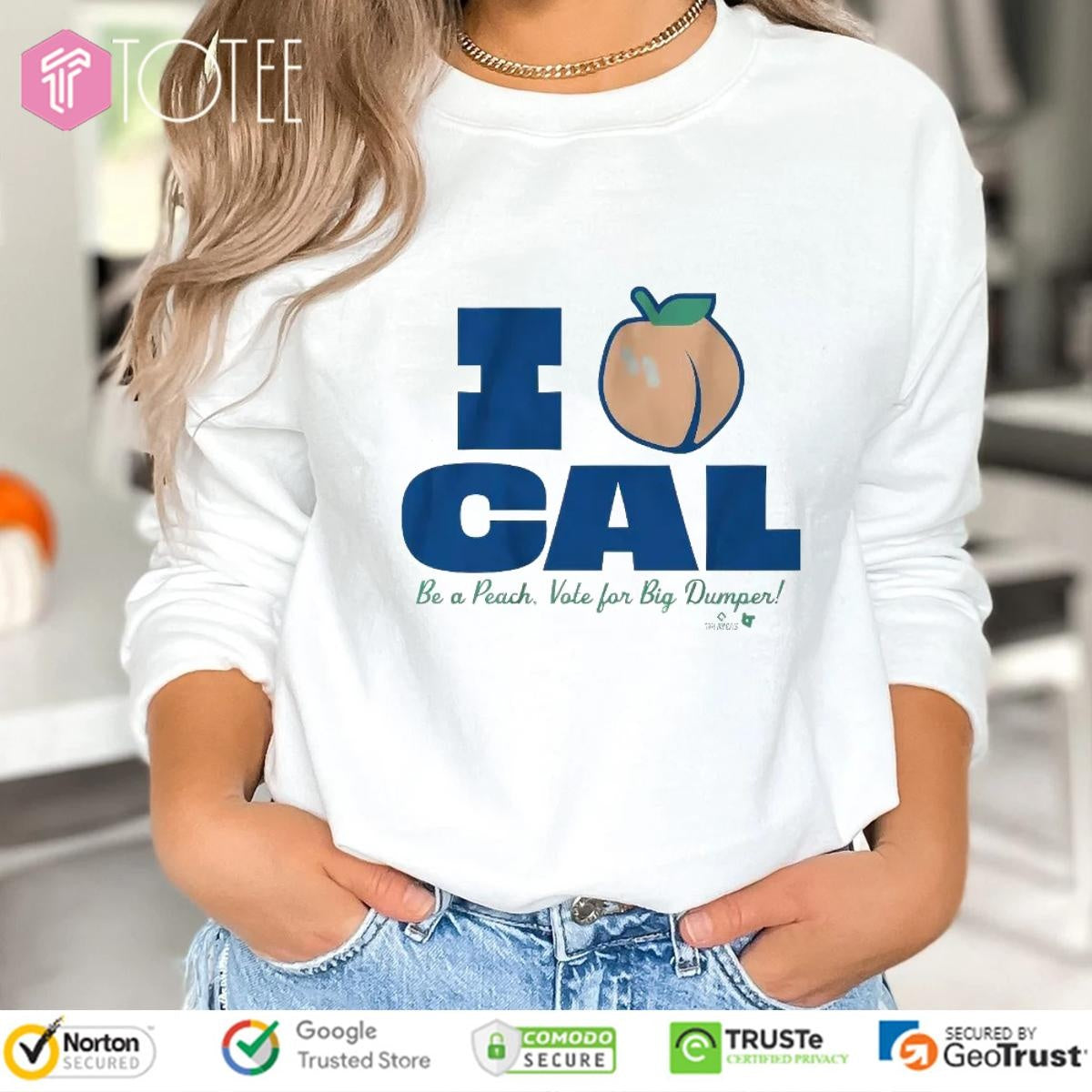 Seattle Mariners Cal Raleigh I Love Cal Be A Peach Vote For Big Dumper T-shirt